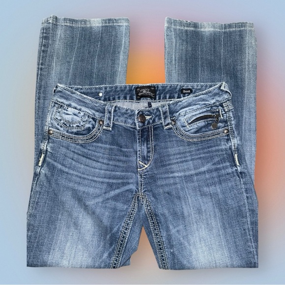 Express Rock EUC Bootcut Jeans Size 6R - Picture 1 of 10